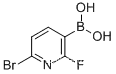 Molecular Structure of 910649-58-0 (Boronic acid, (6-bromo-2-fluoro-3-pyridinyl)-)